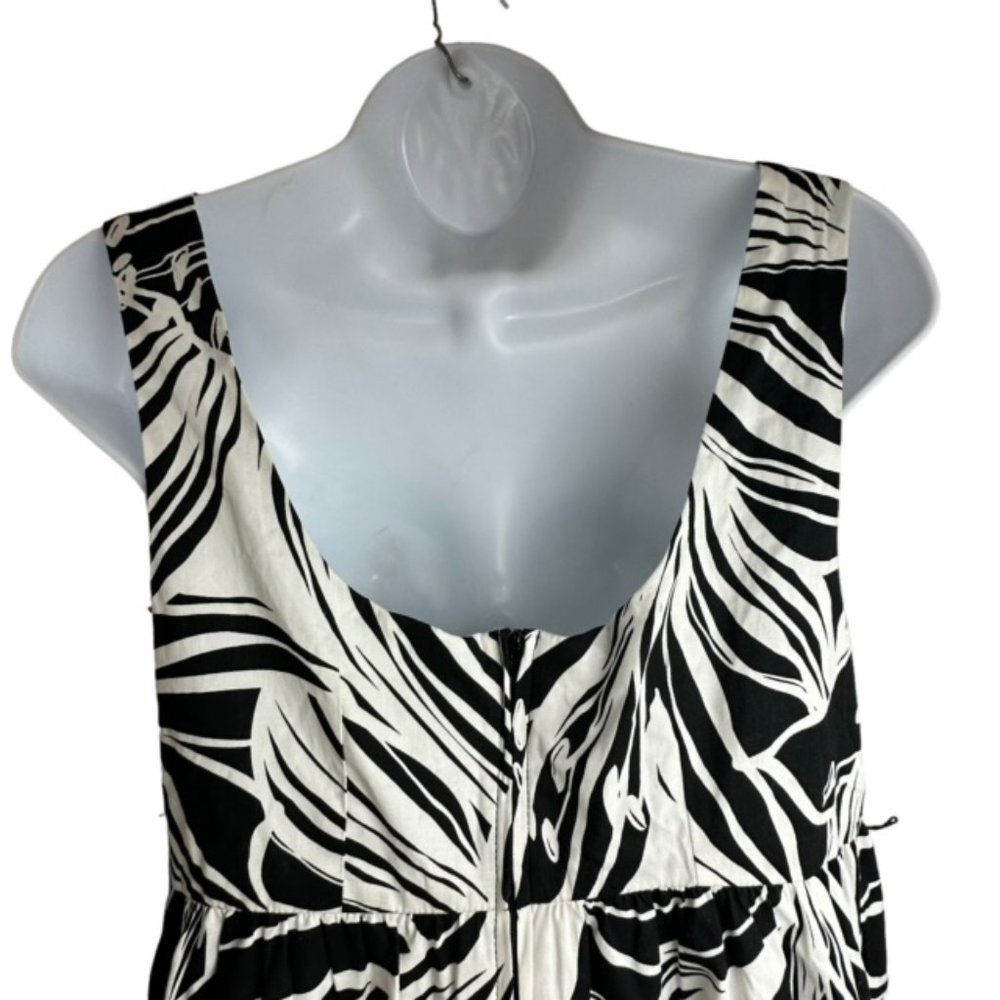 Liz‎ Lange Maternity Black and White Print Dress Small - Picture 5 of 7